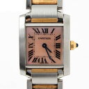 【中古】 Cartier/カルティエ タンクフランセーズSM W51027Q4 ステンレス×ピンクゴ ...