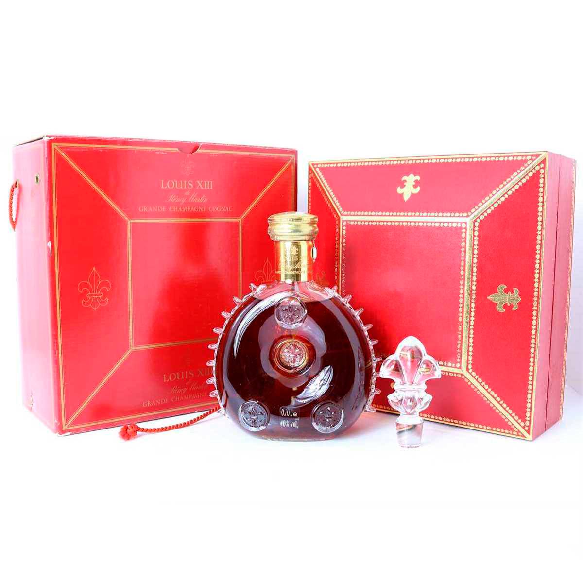 【中古】 古酒 ヴィンテージ ブランデー コニャック REMY MARTIN LOUIS Xlll Saint Louis レミーマルタン ルイ13世 サン ルイ クリスタルボトル 旧金キャップ 旧四角箱 外箱 バカラ替え栓 700ml アルコール度数40% NT