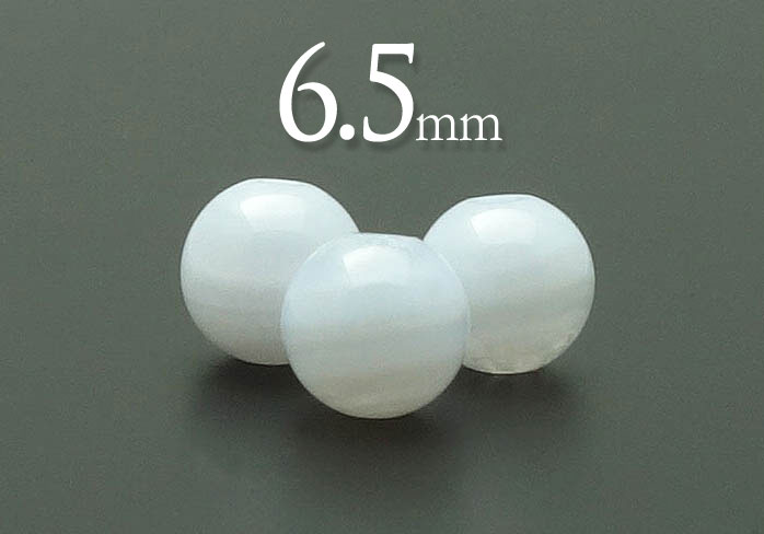 樂天商城 - 【粒売】ブルーレースアゲート6.5mm丸玉-南アフリカ産【メール便発送可・ばら売り・卸価格】