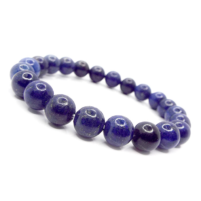 天然石 ブレスレット ラピスラズリ 約6mm パワーストーン アクセサリー 数珠 ブレスレット 一連