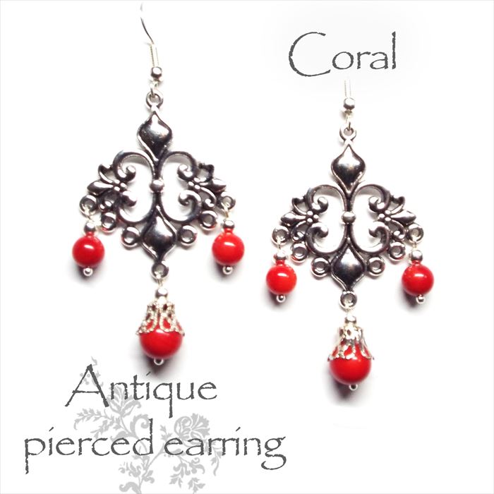 大人可愛い天然石アンティークピアス...