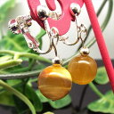 天然石 パワーストーン イヤリング ゴールデンタイガーアイ 虎目石 約10mm アクセサリー ハンドメイド