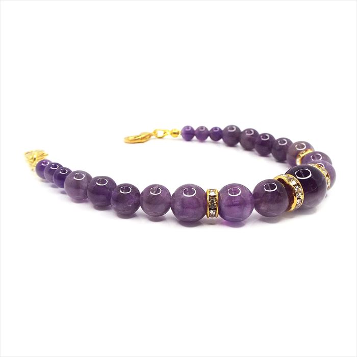 天然石 羽織紐 和装小物 着付け小物 アメジスト パワーストーン