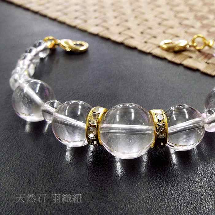 天然石 羽織紐 和装小物 着付け小物 天然水晶 クォーツ ゴールド パワーストーン アクセサリー