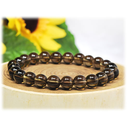 スモーキークォーツAAA 8mm 天然石 ブレスレット パワーストーン