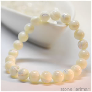 マザーオブパール 8mm<天然石ブレスレット・パワーストーン>メール便○【恋愛・美容】【癒し】【子宝・安産・子育】