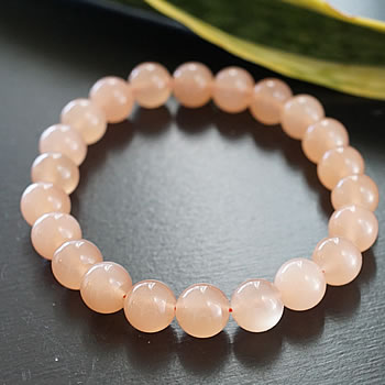 オレンジムーンストーン AAA 8mm ブレスレット 天然石 パワーストーン ムーンストーン