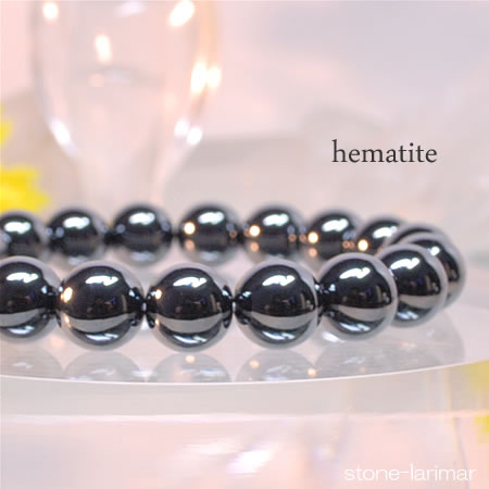 ヘマタイト 10mm ブレスレット 天然石 パワーストーン 赤鉄鉱 hematite