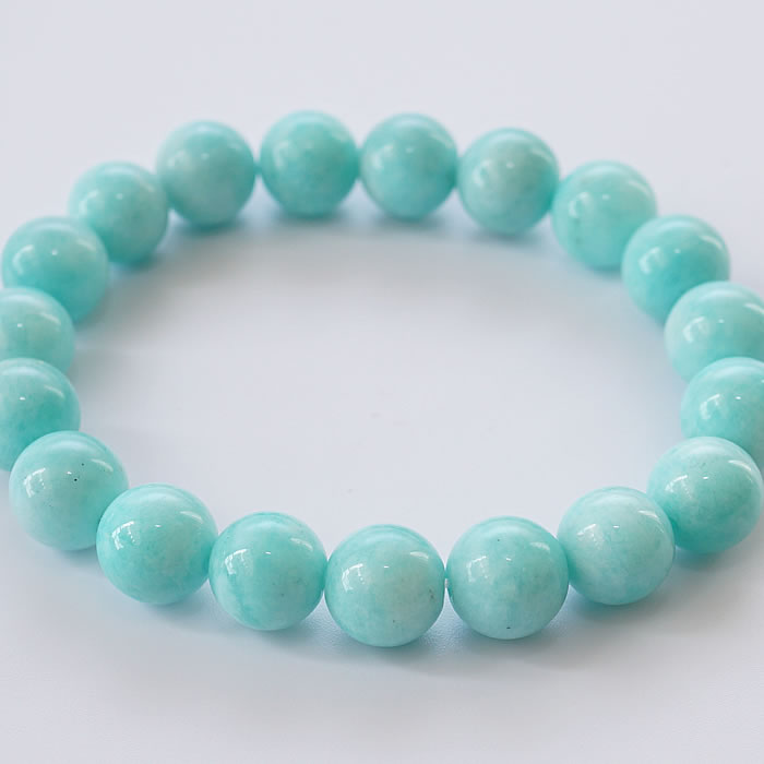 アマゾナイトAA(ペルー産) 10mm ブレスレット 天然石 パワーストーン 天河石(てんがせき) amazonite