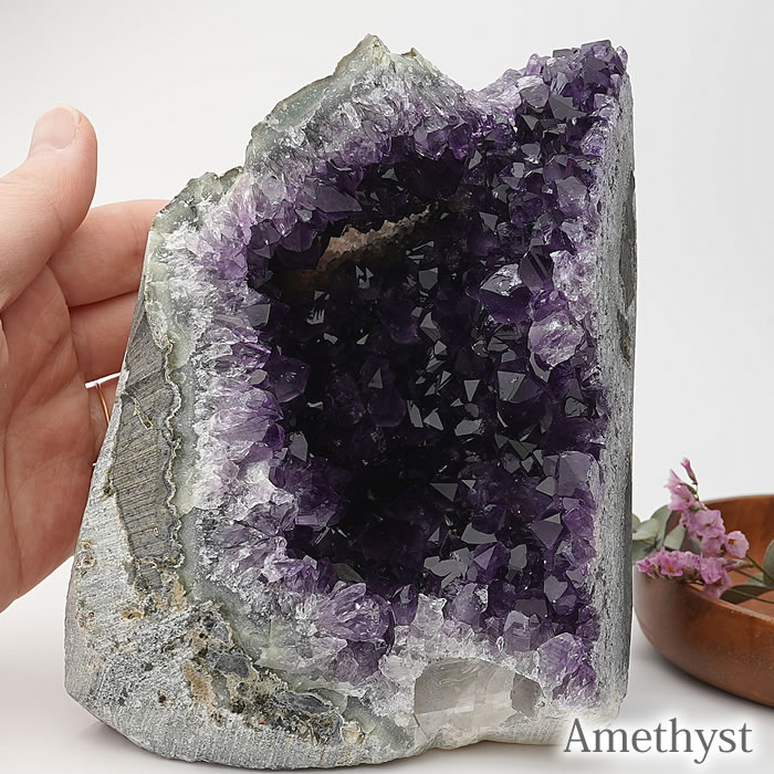 【一点物】【高品質】アメジスト ウルグアイ産 原石 クラスター 天然石 パワーストーン Amethyst Cluster