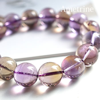 【一点もの・トップクオリティ】ボリビア産アメトリンAAAAA 約13mm ブレスレット 天然石 パワーストーン 天然石ブレスレット パワーストーンブレスレット ...