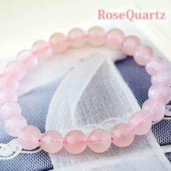 ローズクォーツAAA 8mm ブレスレット 天然石 パワーストーン ローズ ローズクオーツ 紅水晶 rose quartz