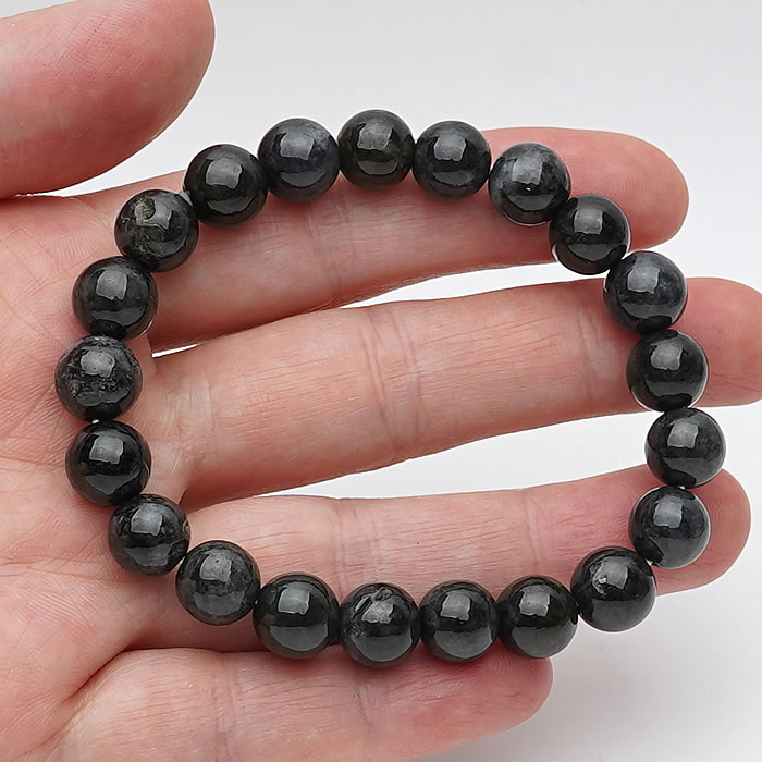 【高品質】天然黒翡翠(ブラックジェダイド)AAA ミャンマー産 8mm ブレスレット 天然石 パワーストーン 翡翠 ひすい ジェダイト Jadeite ビルマ翡翠 ミャンマー翡翠 硬玉 5月の誕生石 ジェイド ジェード jade