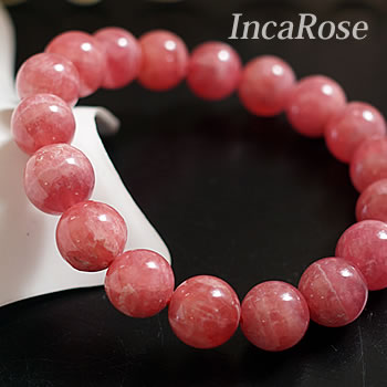 【一点物】高品質 インカローズ ロードクロサイト AAAA 11〜12mm ブレスレット 天然石 パワーストーン