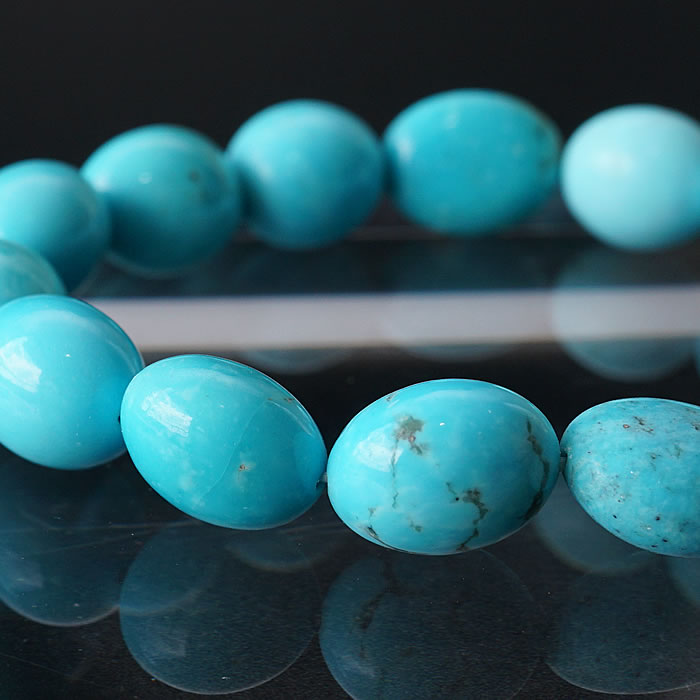 【一点物】【高品質】【希少】【天然色】キングマン鉱山産 USA産 キングマンターコイズ トルコ石 ブレスレット 天然石 パワーストーン turquoise 12月の誕生石 Kingman タンブルブレスレット キングマン ターコイズ