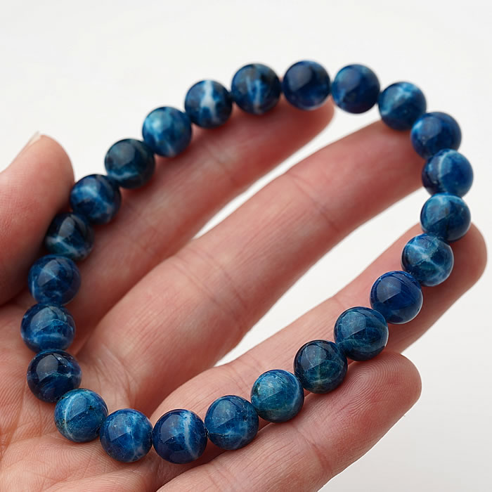 【一点もの】ブルーハックマナイト 8mm パキスタン産 ブレスレット 天然石 パワーストーン ハックマン..