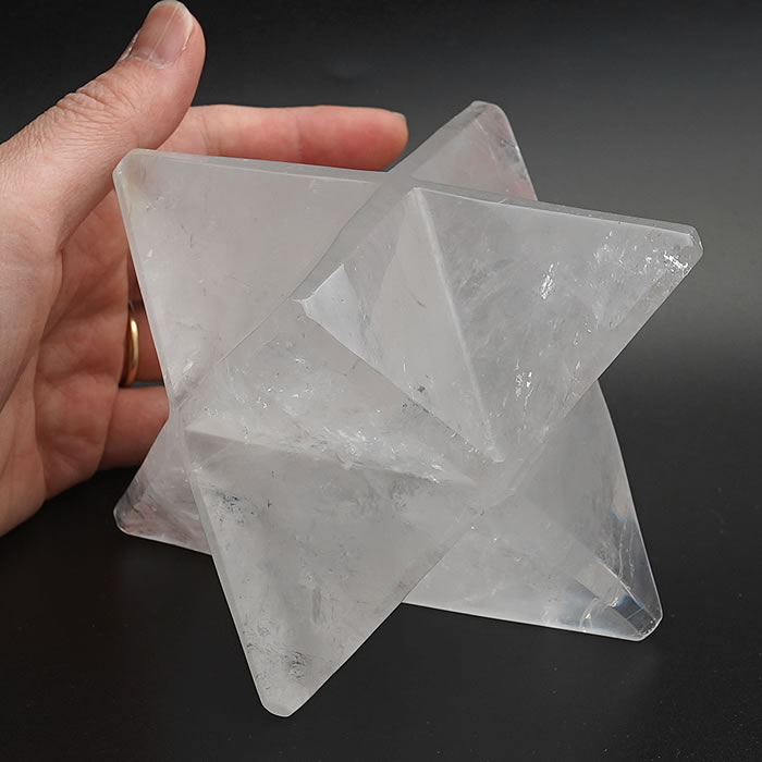 天然水晶 マカバスター 特大 【一点物】 約80mm マルカバスター 天然石 パワーストーン インテリア ストーン 置物 クリスタル クォーツ 水晶 マカバ M...