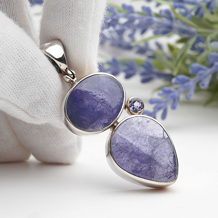 【一点物】タンザナイト ペンダントトップ ネックレス 天然石 パワーストーン スターボーン社製 STARBORN シルバー925