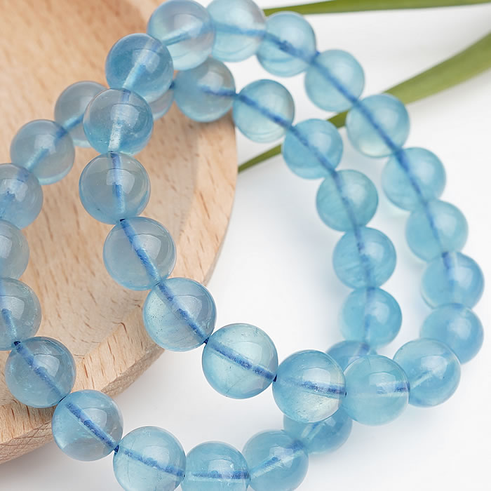 【数量限定】【在庫サイズ限り】【高品質】アクアマリン 10mm ブレスレット 天然石 パワーストーン 藍玉 aquamarine 3月の誕生石