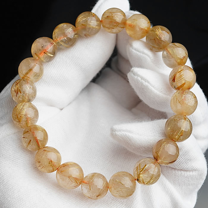 【数量限定】ルチルクォーツAA 約8.5～9.3mm ブレスレット 天然石 パワーストーン ルチルクォーツ