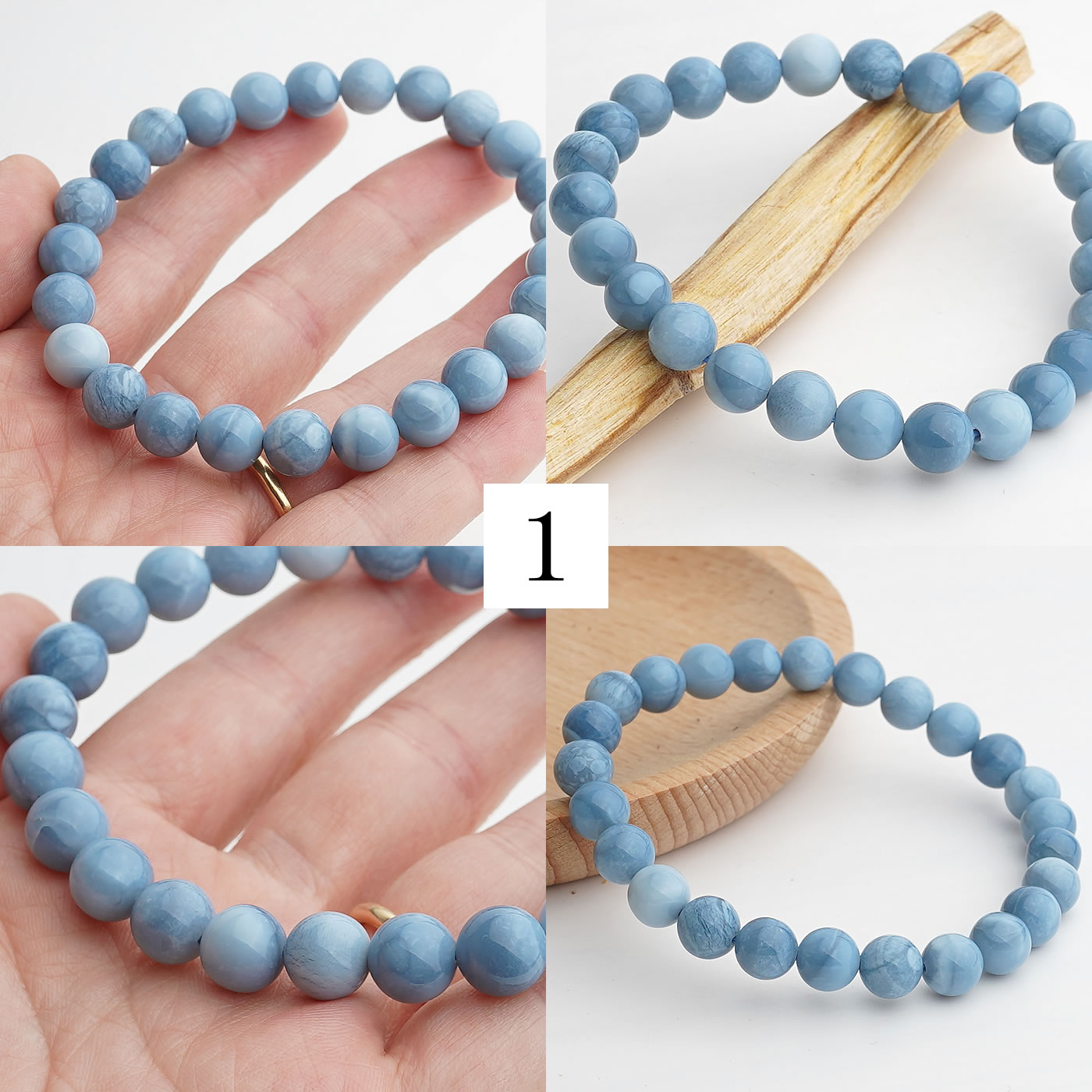 【一点物】【選択式】ブルーオパール マダガスカル産 ブレスレット 天然石 パワーストーン