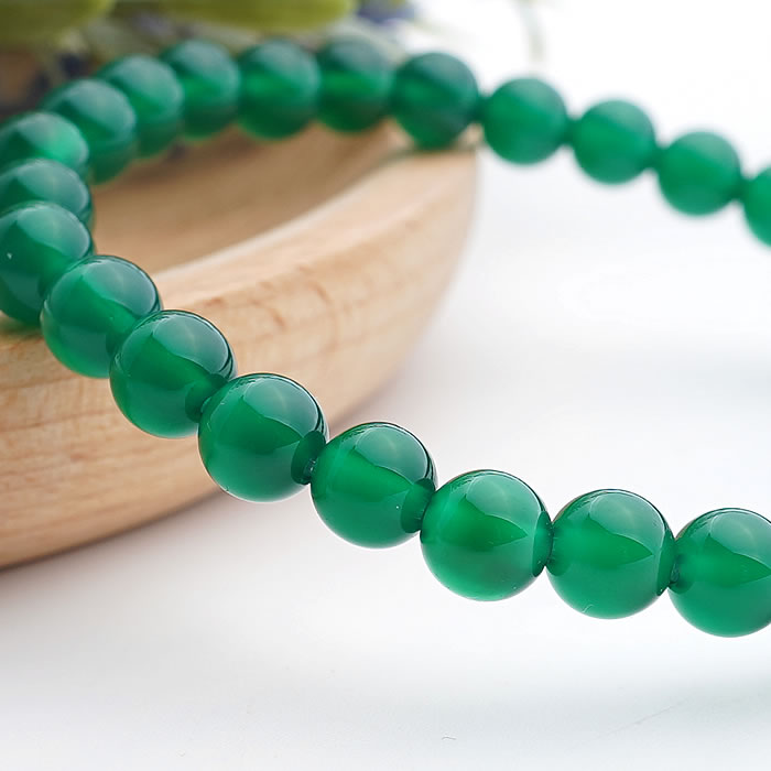 緑めのう 緑瑪瑙 6mm ブレスレット 天然石 パワーストーン アクセサリー