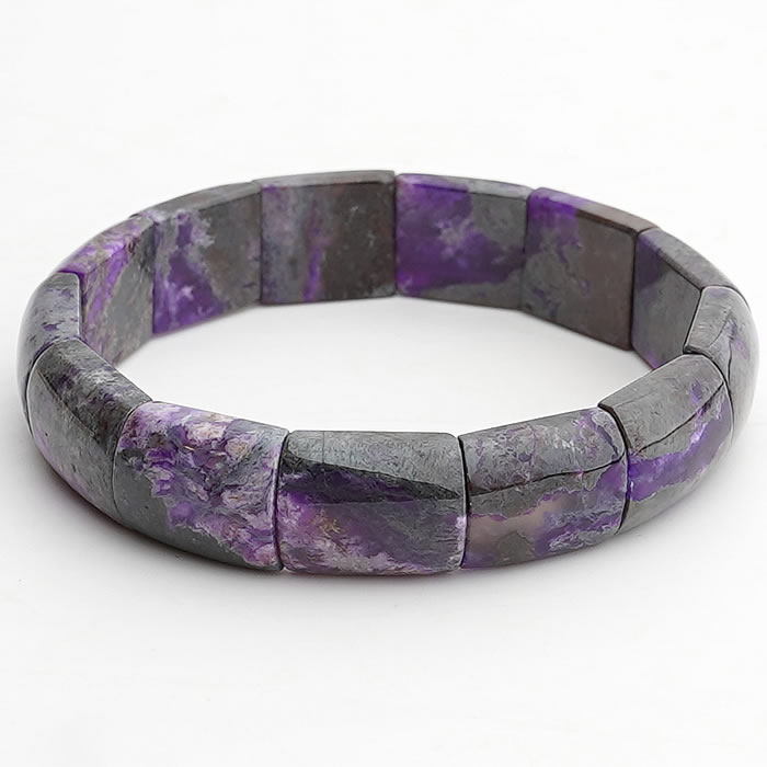 【一点物】鑑別書付き スギライト バングル 内周17.5cm ブレスレット 天然石 パワーストーン 杉石 天然石ブレスレット パワーストーンブレスレット sugilite