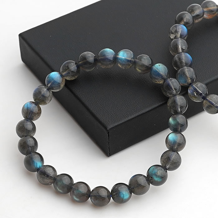 【限定2本】【高品質】ラブラドライトAAA 8mm ブレスレット 天然石 パワーストーン ブルーラブラドライト