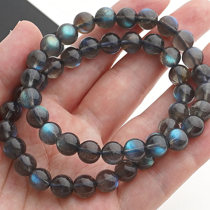 【限定2本】【高品質】ラブラドライトAAA 8mm ブレスレット 天然石 パワーストーン ブルーラブラドライト