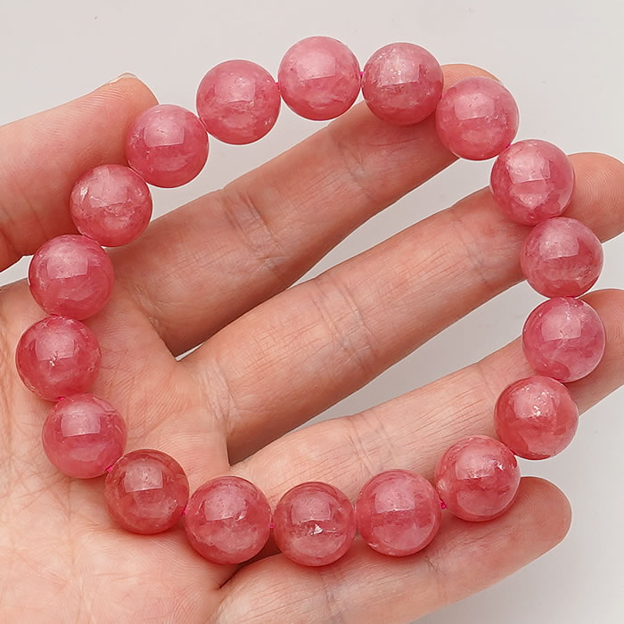 【一点物】【高品質】インカローズ ロードクロサイト AAA 11.5〜12.0mm ブレスレット 天然石 パワーストーン アルゼンチン産