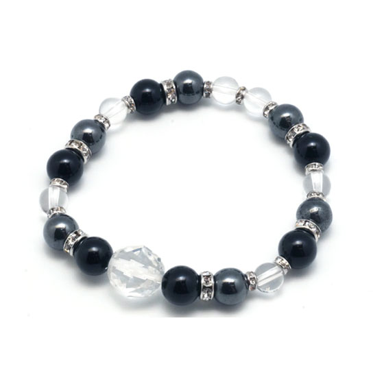 【単品売り】オニキス/レディース/ブレスレット/デザイン/天然石/着色天然石/加工石/加熱天然石/シルバー/ブラック/黒/銀/かわいい/プレゼント/ギフト/サプ...