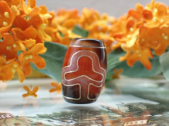 【チベット銀線天珠】菩提天珠 ハンドメイド 【一点物】 【※注意事項あり】