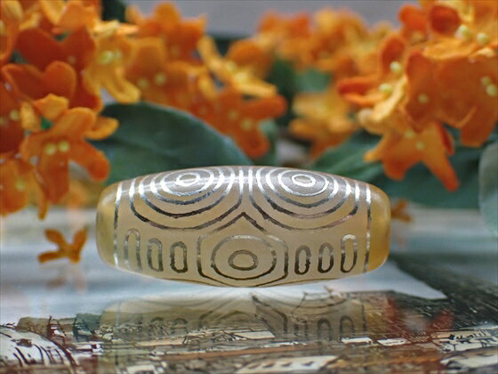 【チベット銀線天珠】龍眼天珠 ハンドメイド 【一点物】 【※注意事項あり】