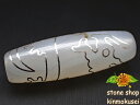 【チベット銀線天珠】龍神天珠 白 ハンドメイド 【一点物】 【※注意事項あり】