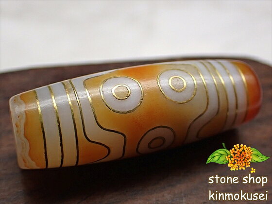 【チベット銀線天珠】七眼天珠 ハンドメイド 【古銅】 【一点物】