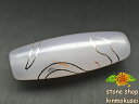 【チベット銀線天珠】白蛇天珠 白 ハンドメイド 【鉱物入り】 【一点物】 【※注意事項あり】