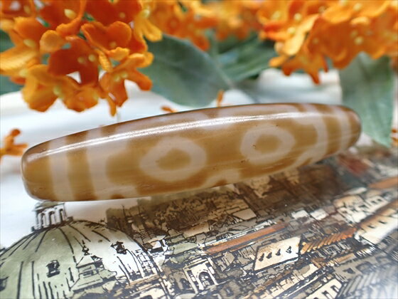 【チベット高級至純天珠】四眼天珠 【一点物】