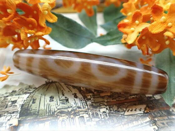 【チベット高級至純天珠】三眼天珠 【天然模様】 【一点物】