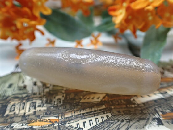 【チベット天珠】 法螺四眼天珠 白 【一点物】