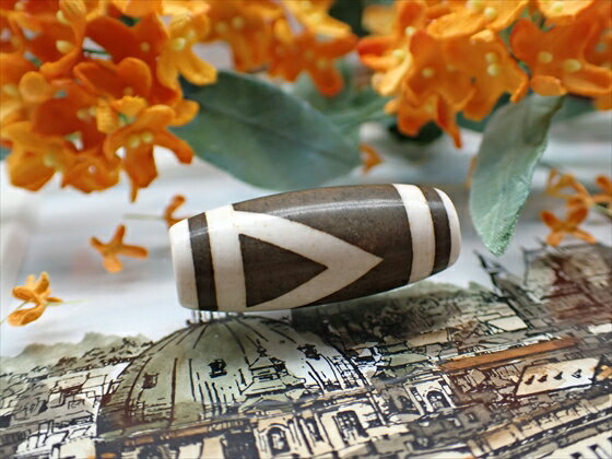 【チベット天珠】 一眼天珠・白 【一点物】 【※注意事項あり】