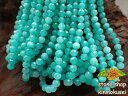 【連売り商品】アマゾナイト 多面カット 丸玉 Φ4mm 約90粒 一連 約38cm amazonite 天河石