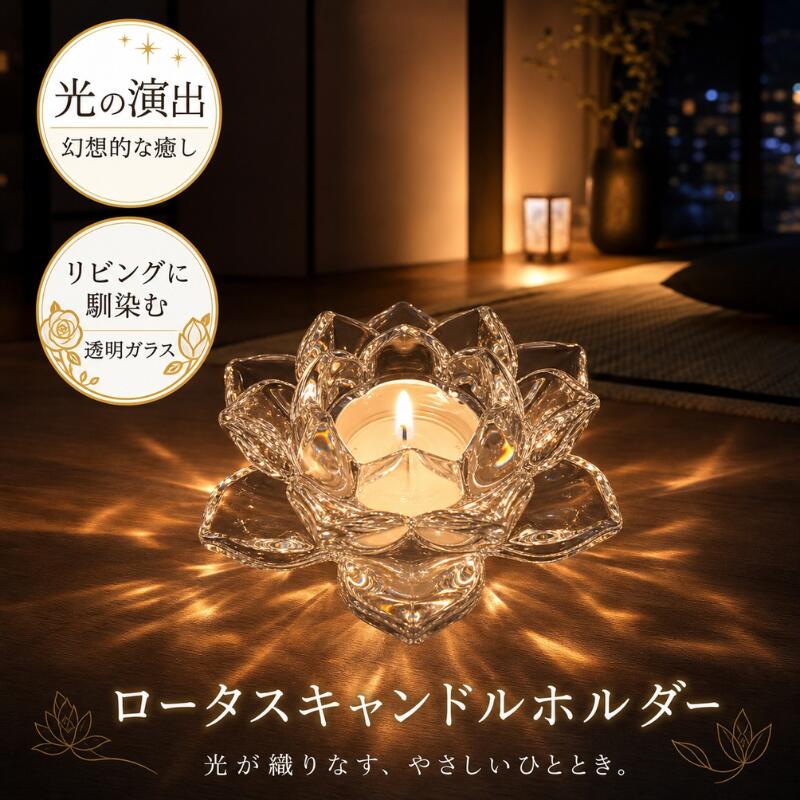 楽天市場】蓮の花 キャンドルホルダーの通販