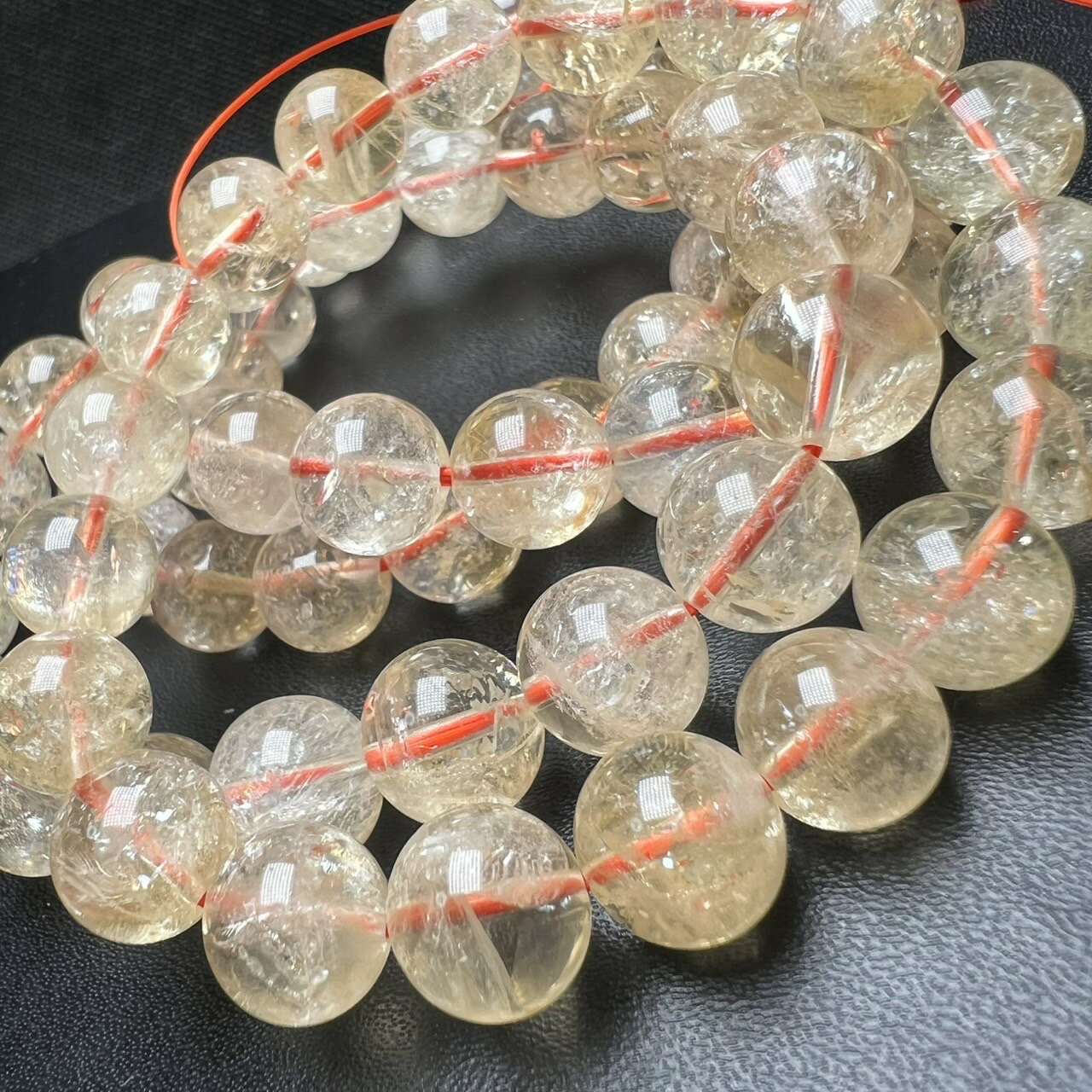 天然 シトリンクォーツ 10mm 1連分 ブレスレット2本セット 天然石 送料無料 ブラジル産...