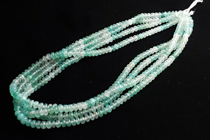 アクアプレーズ　南アフリカ産　プレーンロンデル　連売り45センチ(インド加工)