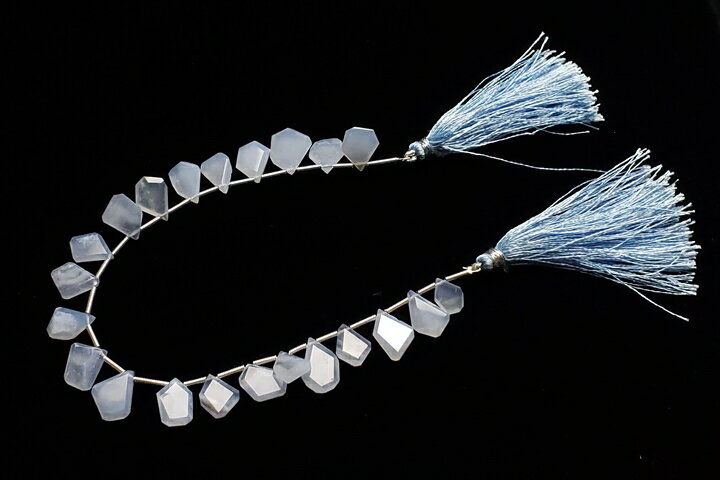 ブルーレースメノー　スライスカット　連売り23センチ(インド加工)