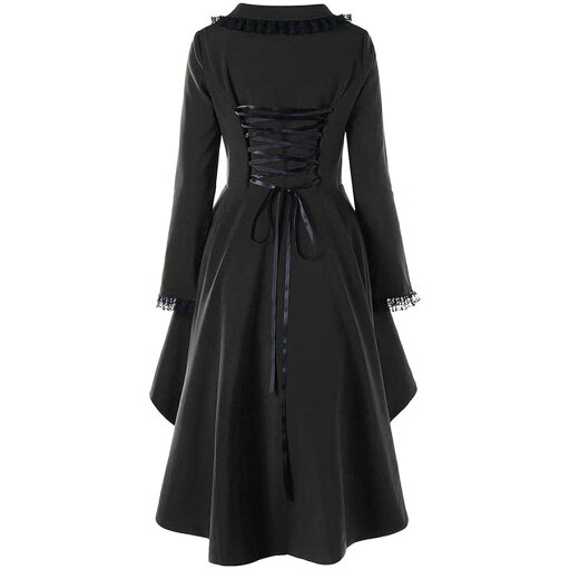 新しいファッションゴシックヴィンテージミッドロングトレンチコート女性ブラックスリムベルトクロークウインドブレーカー女性 新しいファッションゴシックヴィンテージミッドロングトレンチコート女性ブラックスリムベルトクロークウインドブレーカー女性