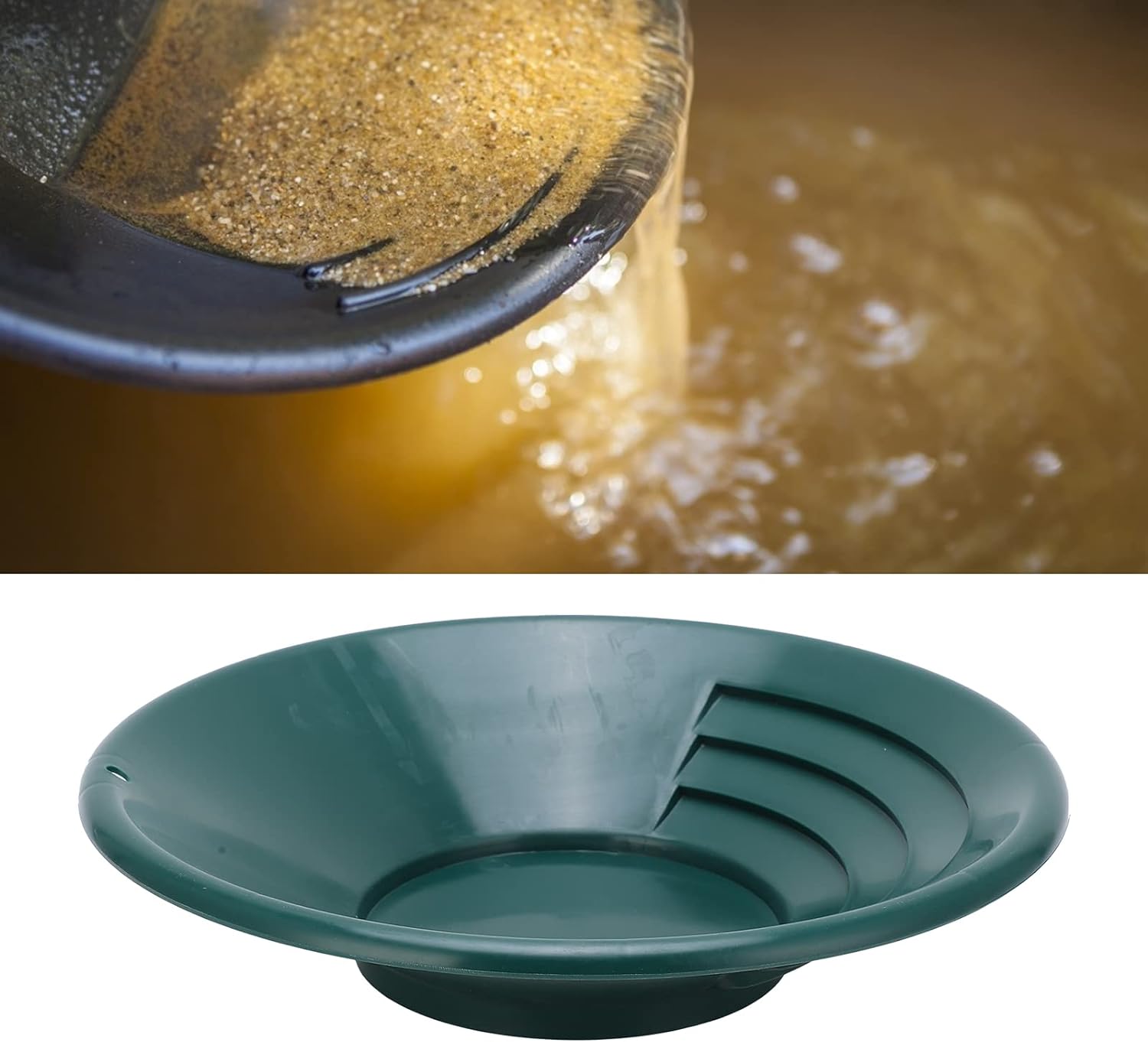 ゴールドパン 90°浅い溝の設計グリーンマインゴールドパンABS手動クリークの川の水源のためのアクセスできない山のためのゴー(wp068)