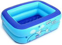 プール 水遊び ビニールプール 子供用プール 子供用 ペット用 ベビープール 庭 方型 1-2人遊べる 2気室 家庭用プール(wr021)