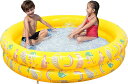 子供用プール ビニールプール 丸型 1-2人遊べる ベビープール 2気室 家庭用プール 直径約100 cm , 高さ約22 (wr069)
