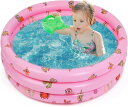 子供用プール ビニールプール 丸型 1人遊べる ベビー 3気室 家庭用 100cm*100cm ファミリー ボールプール 自(wr344)